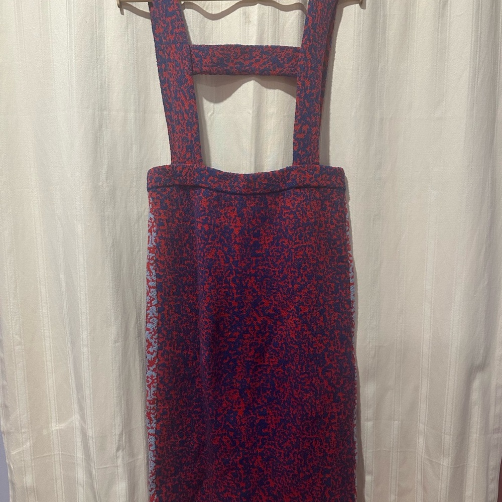 Red Midi Skirt Dress for Cocktail Nights